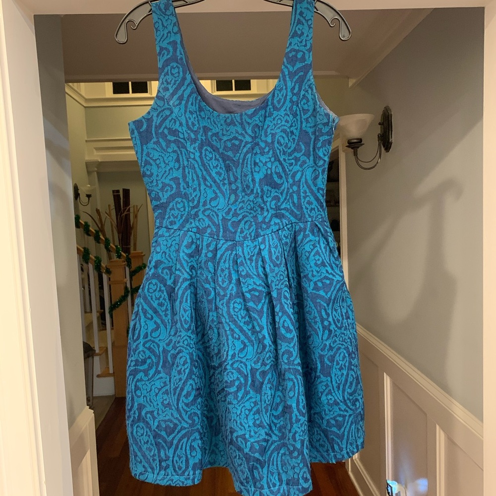 Fun Teal & Blue Dress